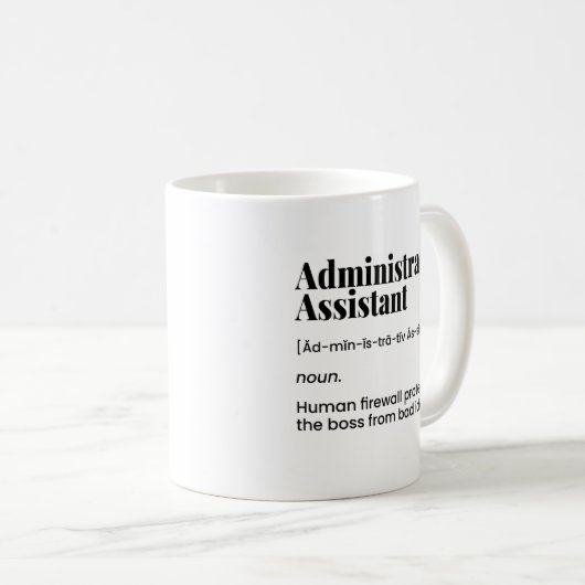 Mug Assistant administratif, administrateur de bureau (Devant droit)