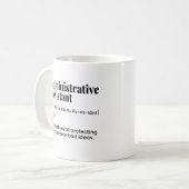Mug Assistant administratif, administrateur de bureau (Devant gauche)