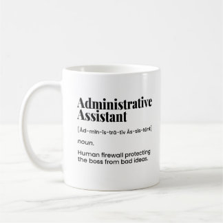 Mug Assistant administratif, administrateur de bureau