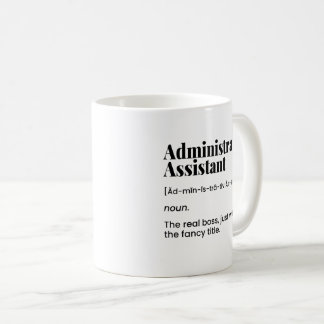 Mug Assistant administratif, administrateur de bureau