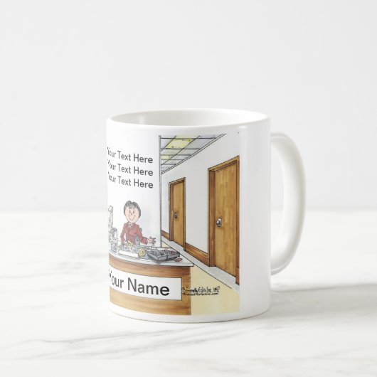 Mug Assistant administratif, Femme (Devant droit)