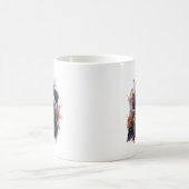 Mug Assistant Aquarelle Raven Bird (Centre)