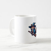 Mug Assistant Chat Sorcière Halloween Amoureux de les (Devant gauche)