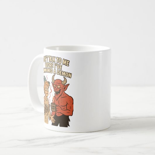 Mug Assistant D&D Fantaisie De Café Rôti Infernal (Devant gauche)
