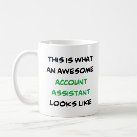 Mug assistant de compte, génial (Gauche)
