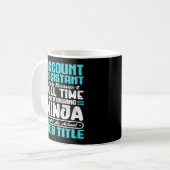 Mug Assistant de compte Titre du poste Compétences pro (Devant gauche)