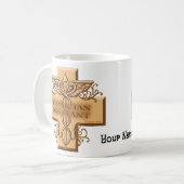 Mug Assistant de médecin Cross Caduceus (Devant gauche)
