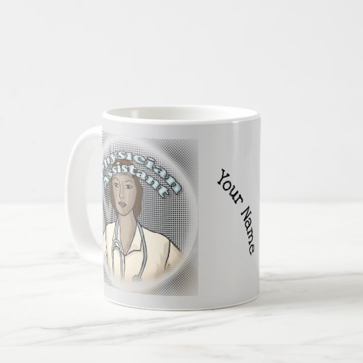 Mug Assistant de médecin femme noire (Devant gauche)