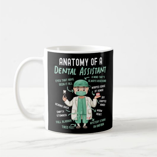 Mug Assistant Dentaire Anatomie Dentaire D'Un Dentaire (Gauche)