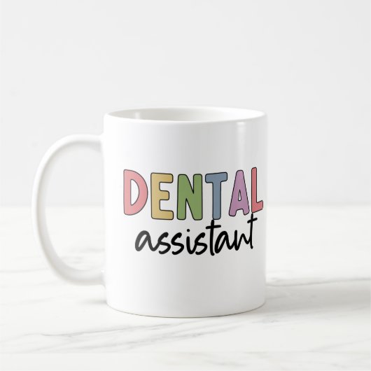 Mug Assistant dentaire | Cadeaux pour dentiste adjoint (Gauche)