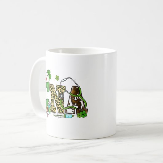 Mug Assistant en soins infirmiers certifié St. Patrick (Devant gauche)