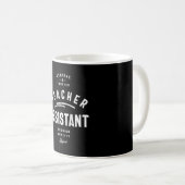 Mug Assistant enseignant Titre du travail Cadeau (Devant droit)