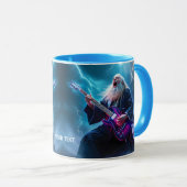 Mug Assistant Imaginaire Cute Lecture de la guitare (Devant droit)