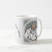 Mug Assistant médecin masculin noir (Devant droit)