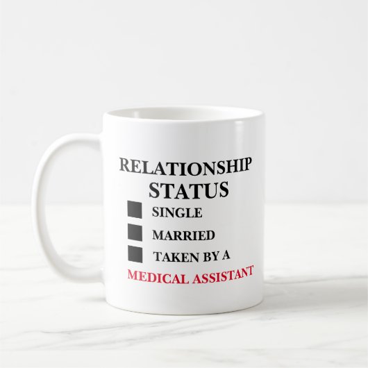 Mug Assistant Médicale État de la relation (Gauche)