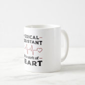 Mug Assistant Médicale Médecine cardiaque (Devant droit)