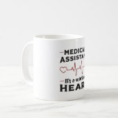 Mug Assistant Médicale Médecine cardiaque (Devant gauche)