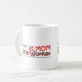 Mug Assistant social de maman du travail (Devant gauche)
