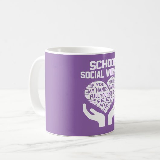 Mug Assistant social d'école (Devant gauche)