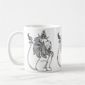 Mug Assistant vintage d'Oz, Lion Cowardly avec Couronn (Gauche)