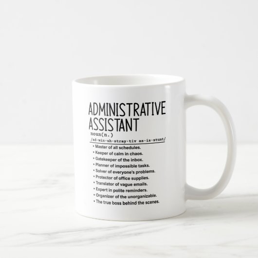 Mug Assistante administrative (Droite)