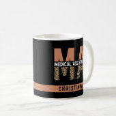Mug Assistante médicale MA personnalisée impression lé (Devant droit)