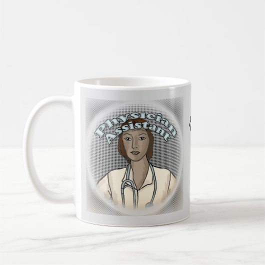 Mug Assistante médicale noire féminine (Gauche)