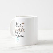 Mug Assistante médicale Sparkle Personnalisée (Devant gauche)
