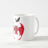 Mug Association de professeur de Badass - pomme de (Devant droit)