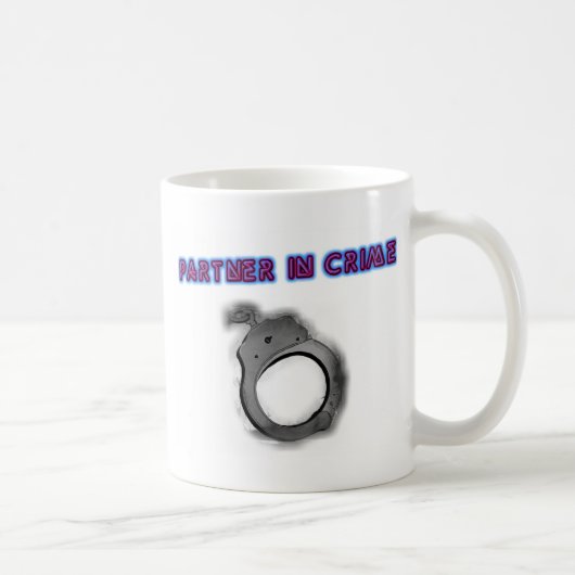 Mug Associé - dedans - menotte de droite de crime (Droite)