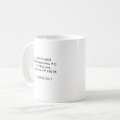 Mug Associés dentaires de Zak et de Frankel (Devant gauche)