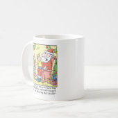 Mug Assurance de bande dessinée de Noël pour le père (Devant gauche)
