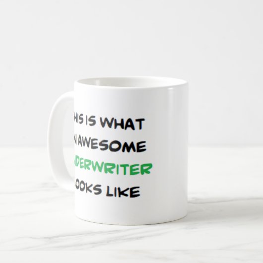 Mug assureur, génial (Devant gauche)