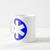 Mug Asterisk - Bleu (Devant gauche)
