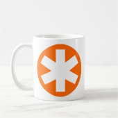 Mug Asterisk - Orange (Gauche)