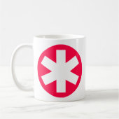 Mug Asterisk - Rouge Crimson (Gauche)