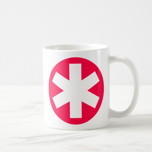 Mug Asterisk - Rouge Crimson (Droite)