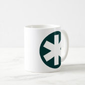 Mug Asterisk - Vert foncé (Devant droit)