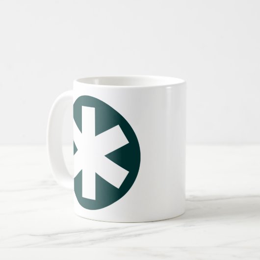 Mug Asterisk - Vert foncé (Devant gauche)