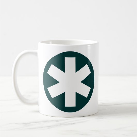 Mug Asterisk - Vert foncé (Gauche)