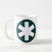 Mug Astérisque - Vert foncé (Gauche)