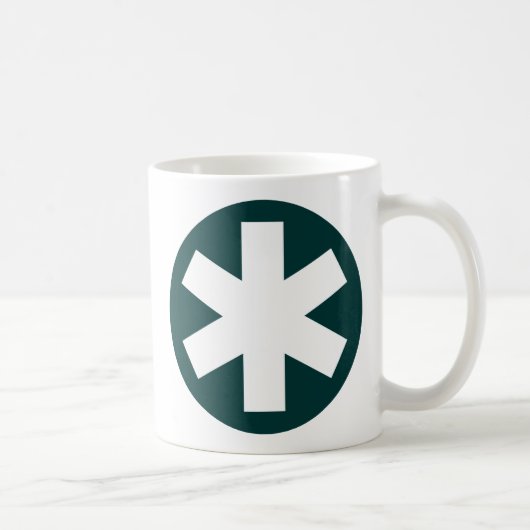 Mug Astérisque - Vert foncé (Droite)