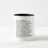 Mug Asthme et message inspirant respiratoire (Centre)