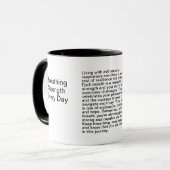 Mug Asthme et message inspirant respiratoire (Devant gauche)