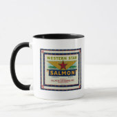 Mug Astoria, Oregon - Western Star Saumon Étiquette Co (Gauche)