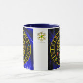 Mug ASTRAL LABYRINTH GOLD ZODIAC CHART Astrologie (Centre)