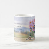 Mug Astres aquarelles et devis de poulet (Centre)