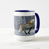 Mug Astrid le cheval islandais pour les fêtes (Devant droit)