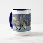 Mug Astrid le cheval islandais pour les fêtes (Devant gauche)