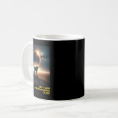Mug Astro commémoratif Texas Total Solar Eclipse 2024 (Devant gauche)